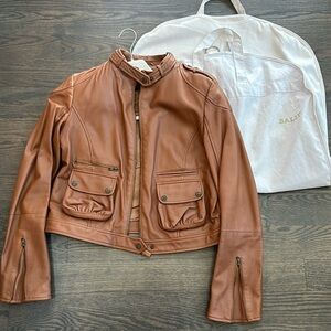 Bally Brown Leather Jacket